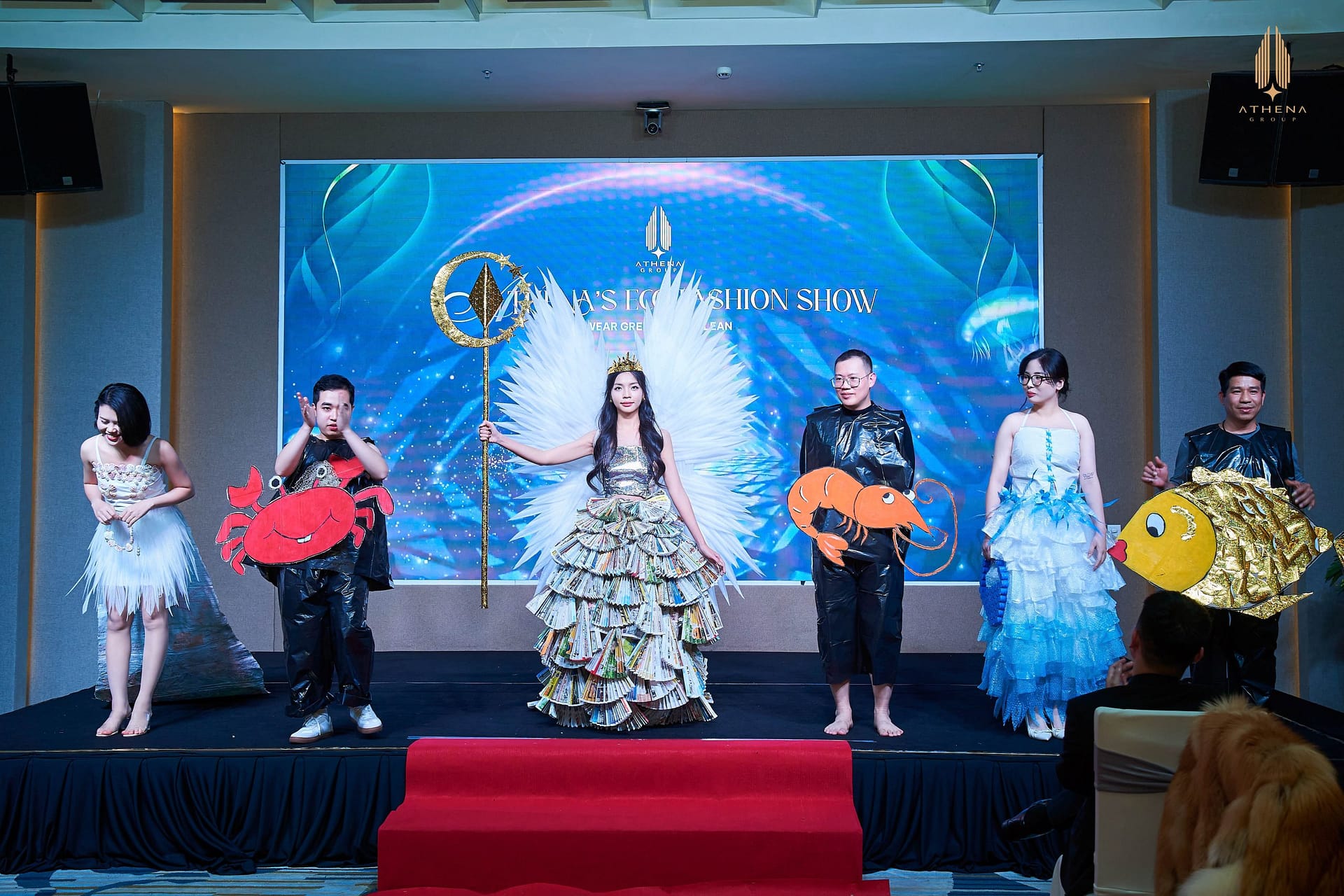 Creative outfits designed by Athena staff members