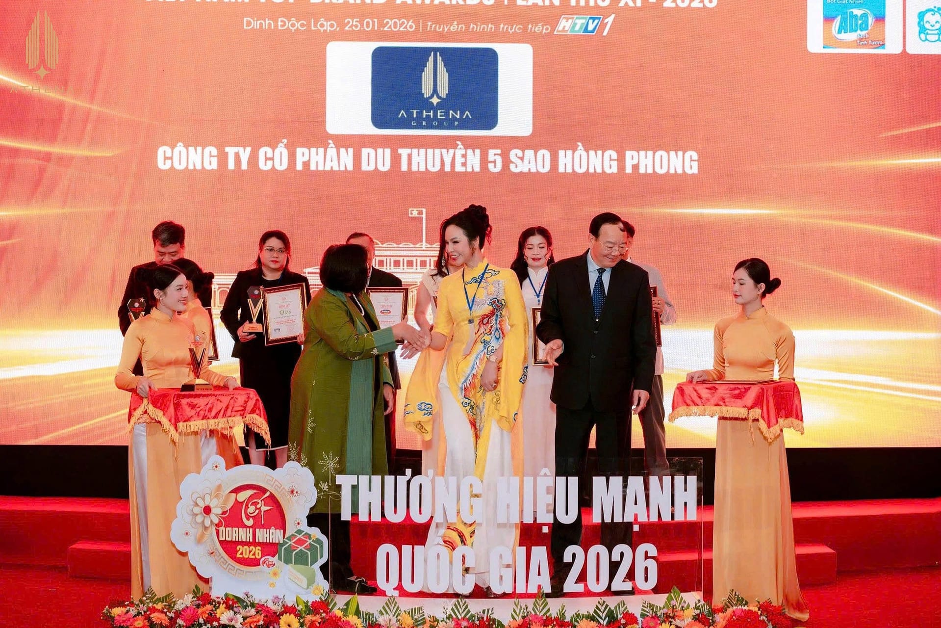 Athena đạt Top 10 thương hiệu mạnh Quốc Gia