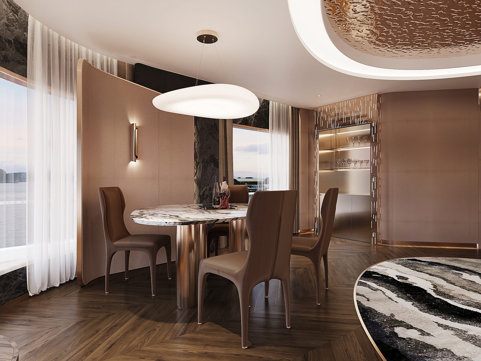 Imperial Athena Suite with expansive luxury design on Athena Premium Cruise