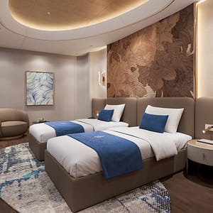 Athena Ocean View cabin with sea view window on Athena Premium Cruise