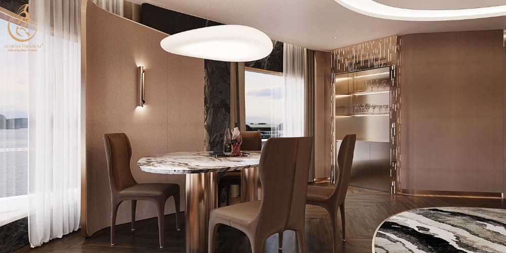 Key differences in layout positioning and atmosphere across executive suite categories